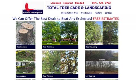 Freedom Landscaping web site